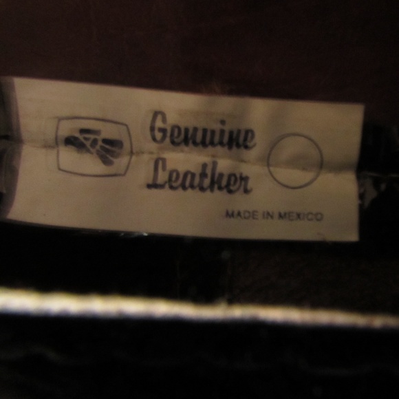 Leather Patch work Purse w/ Rabbit Fur - Picture 4 of 8